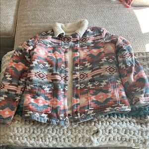 Wrangler Multicolor Patterned Teddy Jacket